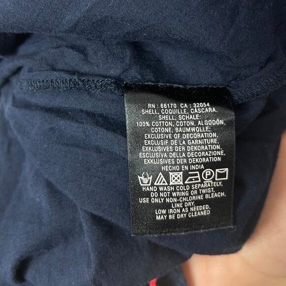 Maeve Women Dress Blue Navy Embroidered Sleeveless Size 4 Pockets - Picture 10 of 10